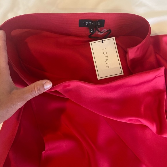 NWT size 2 1.STATE Midi Slip Skirt - Picture 4 of 7